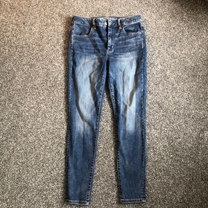 American Eagle super stretch hi-rise medium wash